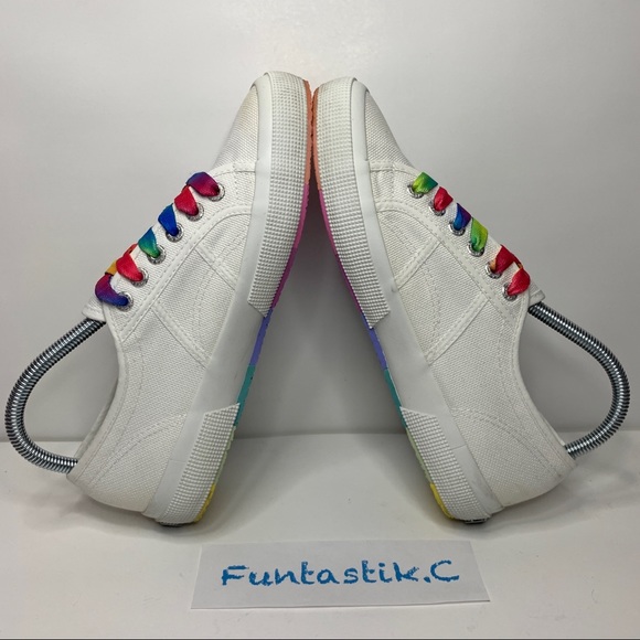 Superga Rainbow Laces & Soles Multicolored Unisex Sneakers S00DPQ0; W: 8.5, M: 7 - Picture 5 of 13